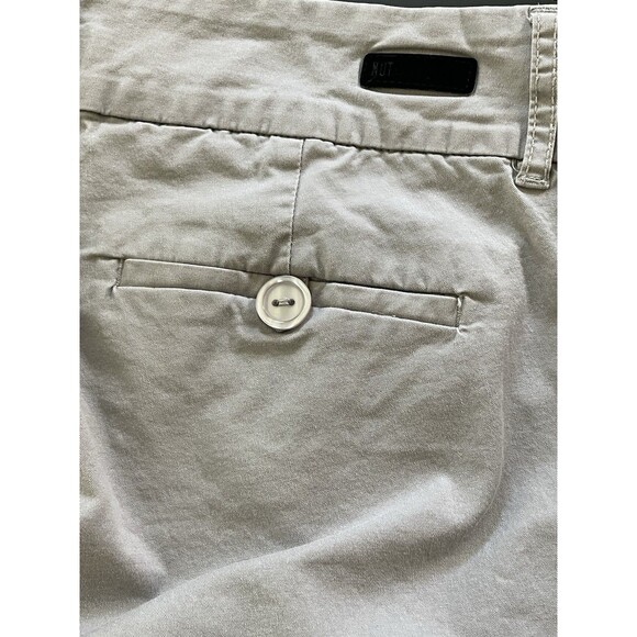 Kut from the Kloth Crop Trouser Women's Size 10 Taupe  25" Inseam Stretch Cotton - Picture 7 of 7